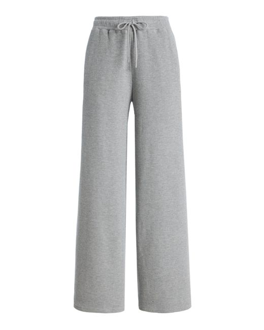 NEGATIVE Gray Waffle Knit Track Pant