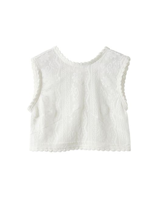 THE GARMENT White Venice Cotton-Blend Lace Top