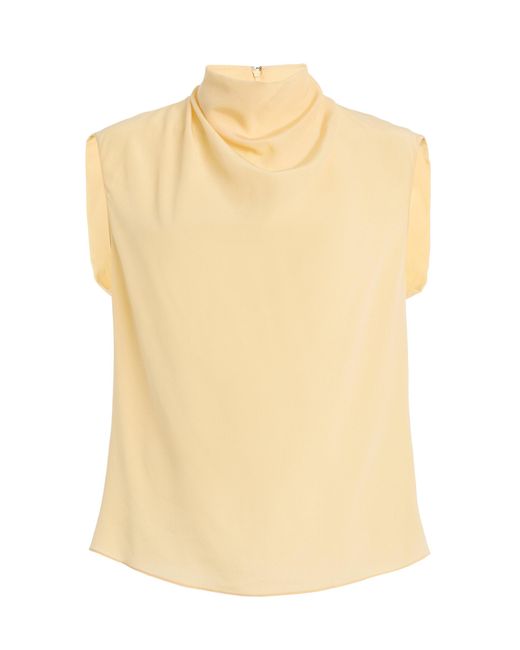 Another Tomorrow Natural Silk Top