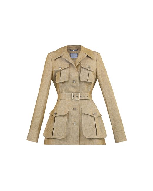 Lena Hoschek Natural Cassia Linen Jacket