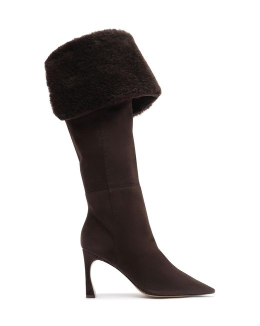 Alexandre Birman Black Noemy Arch Suede Boots