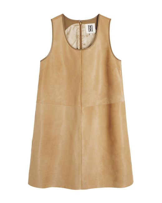 By Malene Birger Natural Nicole Leather Mini Dress
