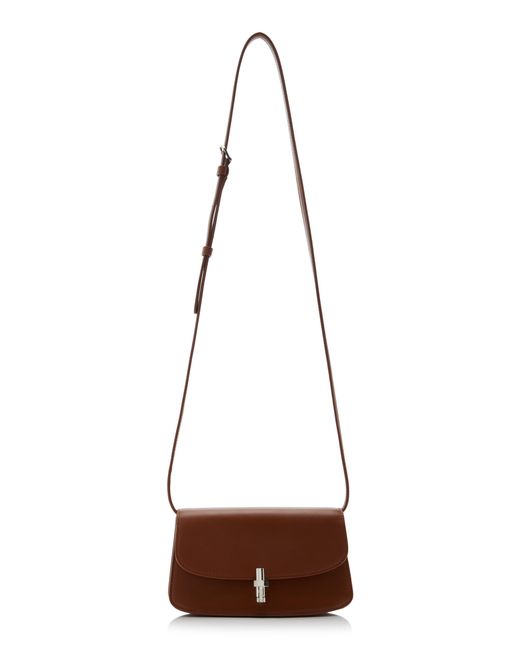 The Row Brown Sofia E/w Leather Crossbody Bag