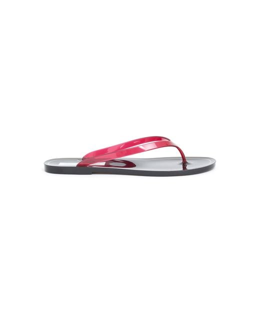 Christopher Esber Red Jo Pvc Flip Flop Sandals