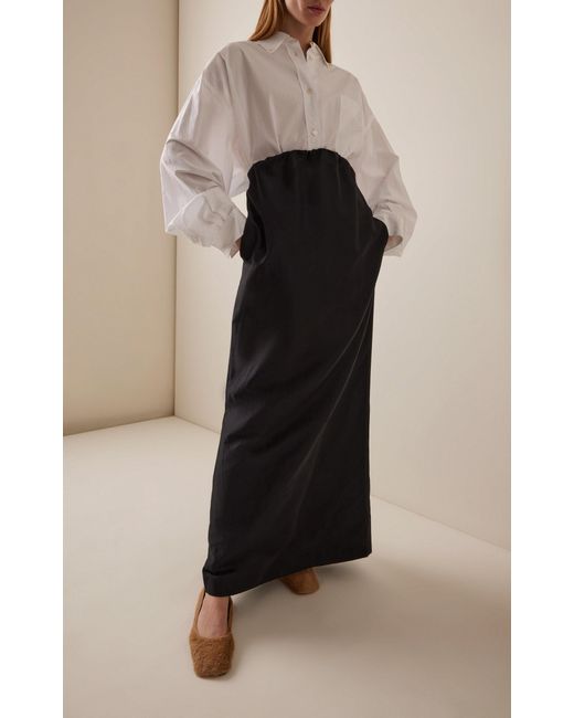 The Row White Victoria Cotton Poplin Long Shirt
