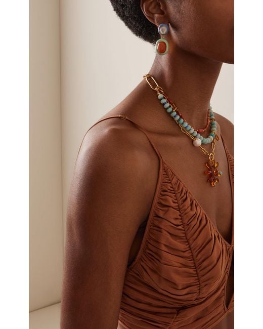 Lizzie Fortunato Blue Papaya Earrings