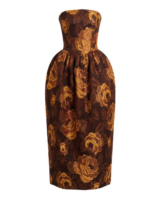 Alexandra Pijut Brown Swan Dress