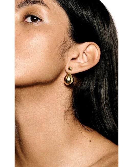 LIE STUDIO White The Julie 18k Gold-plated Earrings