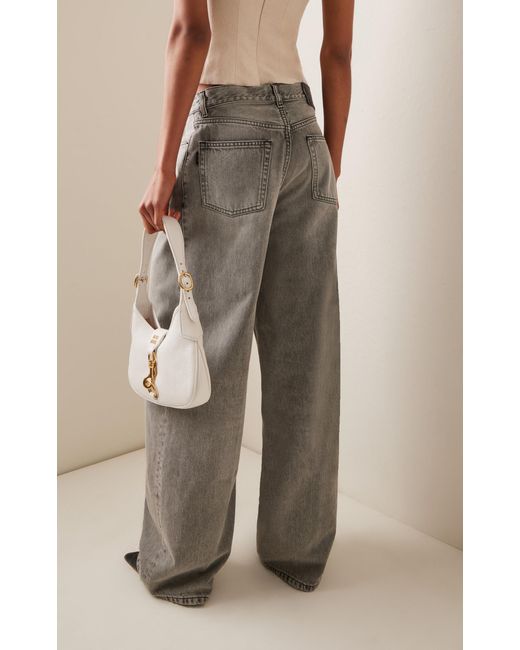 Haikure Gray Bethany Rigid Drop-rise Wide-leg Jeans