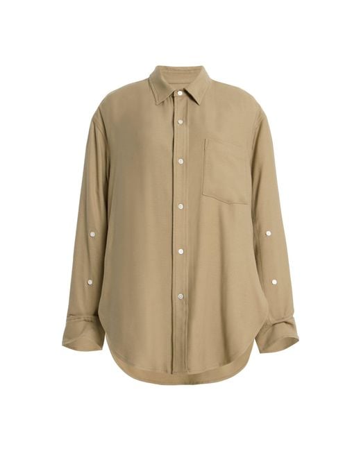 Citizens of Humanity Brown Kayla Cotton Shirt