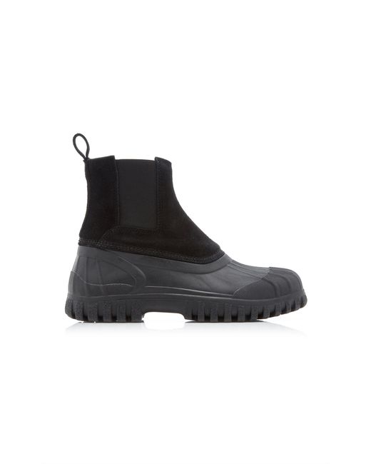 Diemme Black Balbi Suede And Rubber Boots