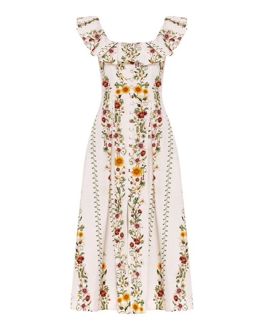 Agua Bendita White Cima Tristan Cotton Maxi Dress