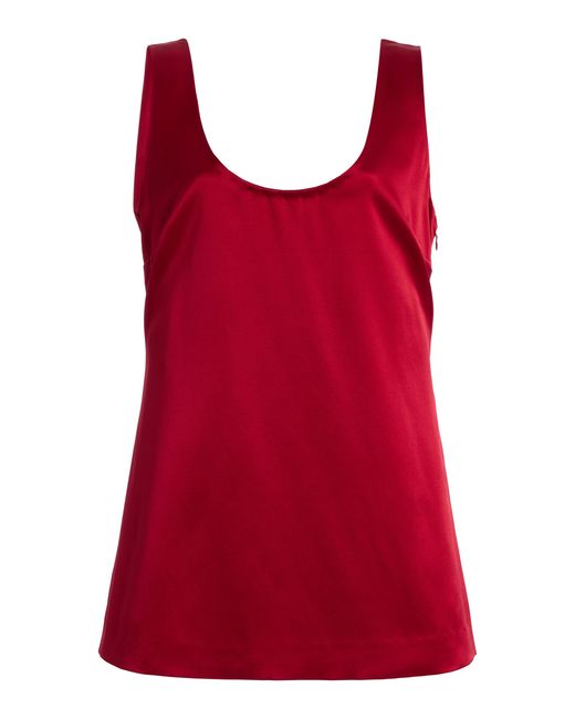 Heirlome Red Exclusive Delphine Silk Top