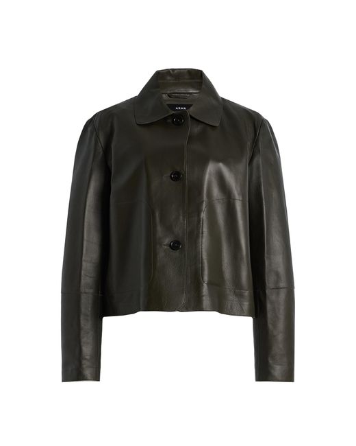 Arma Black Emy Leather Jacket
