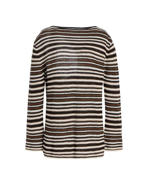 ELCE Black Exclusive Aura Knit Linen Mini Dress