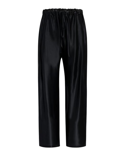 Khaite Black Rohen Drawstring Pants
