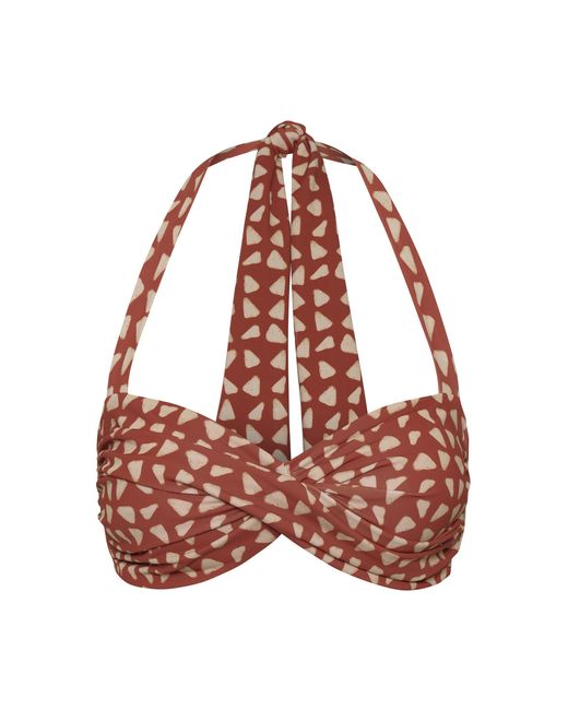 ANDRES OTALORA Red Éxtasis Marino Bikini Top