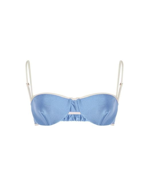 Juillet Blue Exclusive Ingrid Balconette Bikini Top