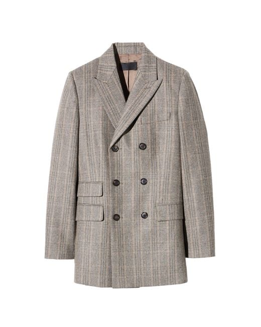 Nili Lotan Gray Noah Wool-Cashmere Jacket