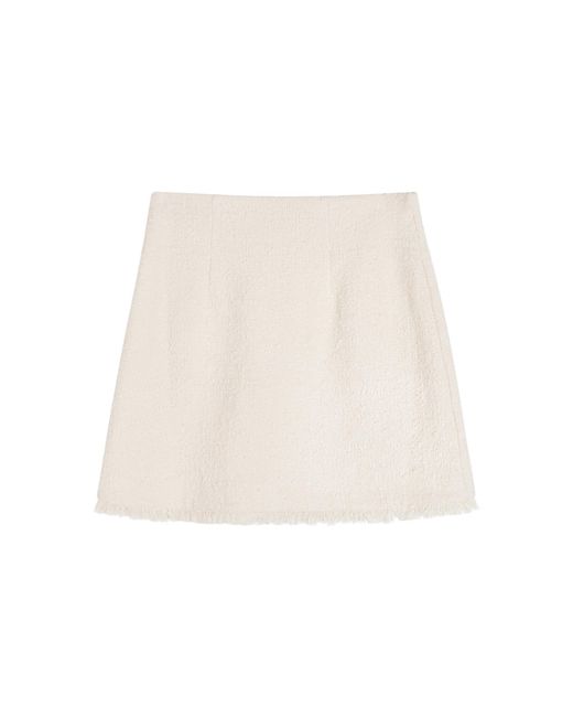 By Malene Birger Natural Valies Cotton-Blend Mini Skirt