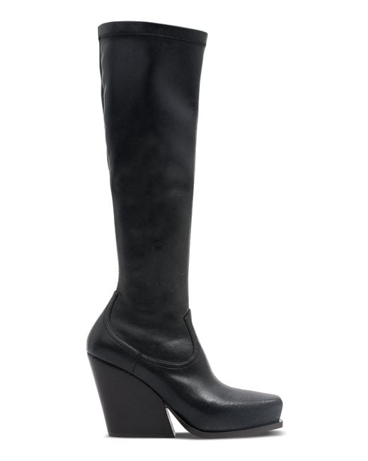 Stella McCartney Cowboy Stretch Knee High Boots in Black | Lyst