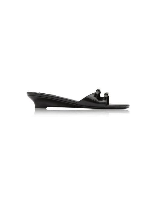 St. Agni Black Duet Belt Detail Wedge