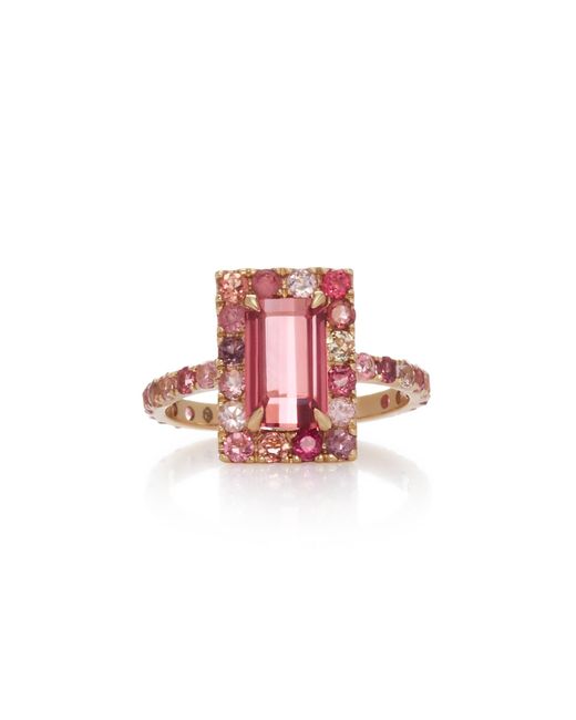 Yi Collection Pink Tourmaline Bubble Gum Deco Ring