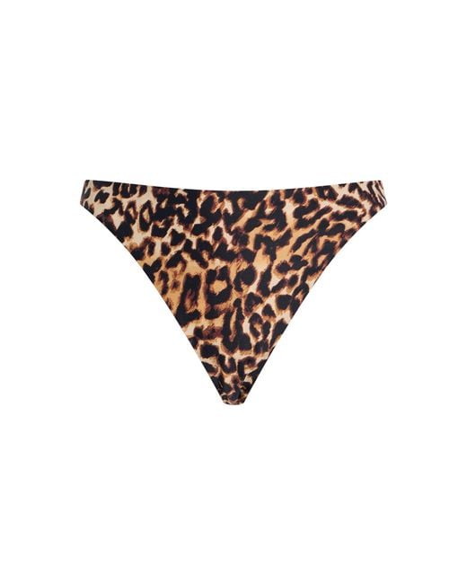 Juillet Multicolor Edie Leopard-Print Bikini Bottom
