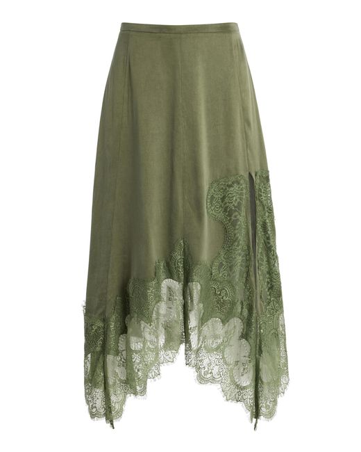 Third Form Green Visions Lace Handkerchief Skirt
