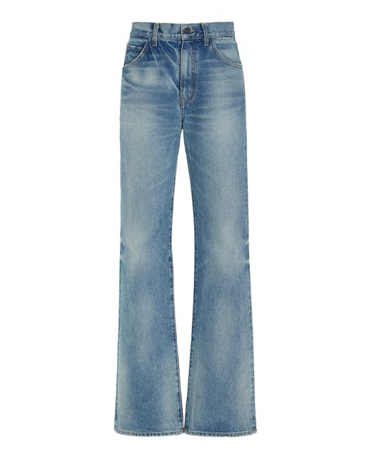 Nili Lotan Blue Joan Flared Jeans