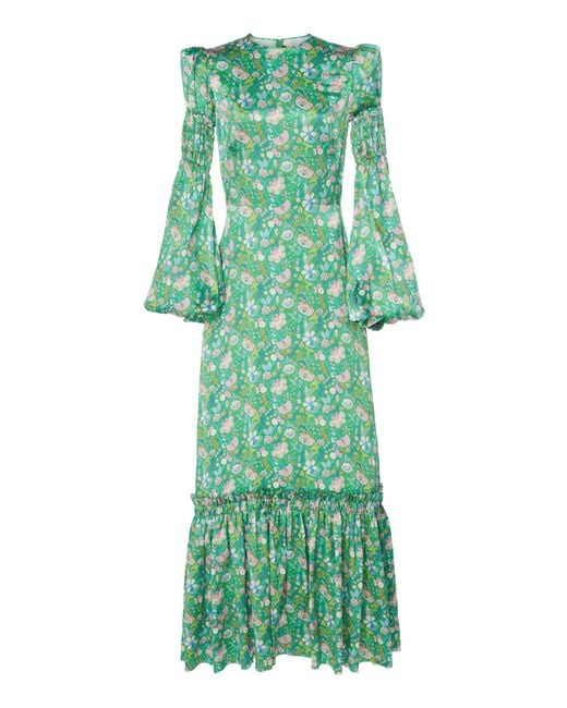 The Vampire's Wife Green Floral Print Maxi Dress