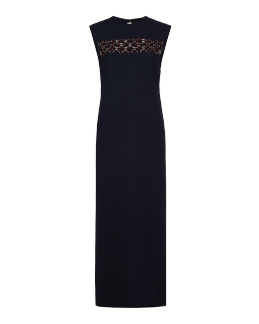 Marni Blue Wool Woven Dress