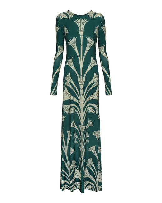 ANDRES OTALORA Green Historia Sin Prisa Maxi Dress