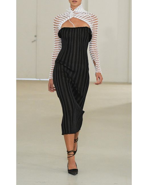 a. roege hove Natural Katrine Cotton-Blend Knit Dress