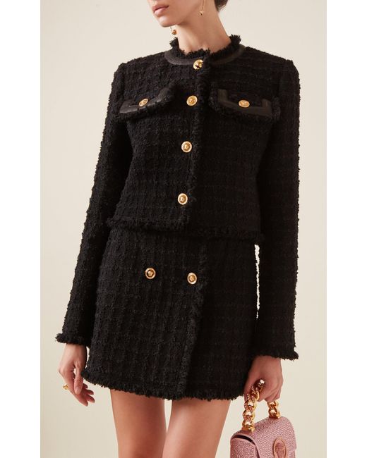 Versace Black Tweed Jacket