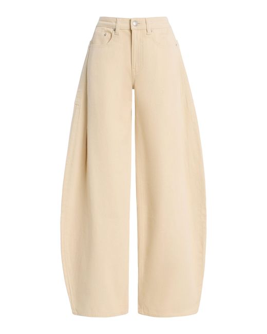 DL1961 Natural Rori Horseshoe Mid-Rise Twill Pants
