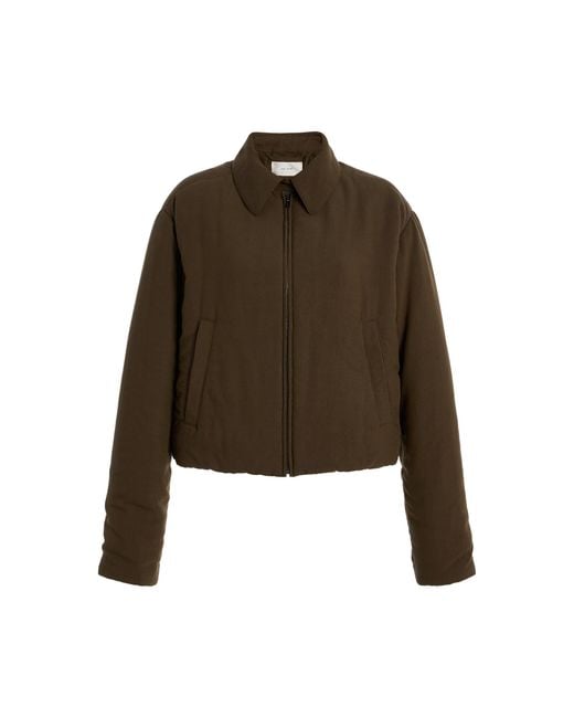 The Row Brown Nerys Cropped Jacket