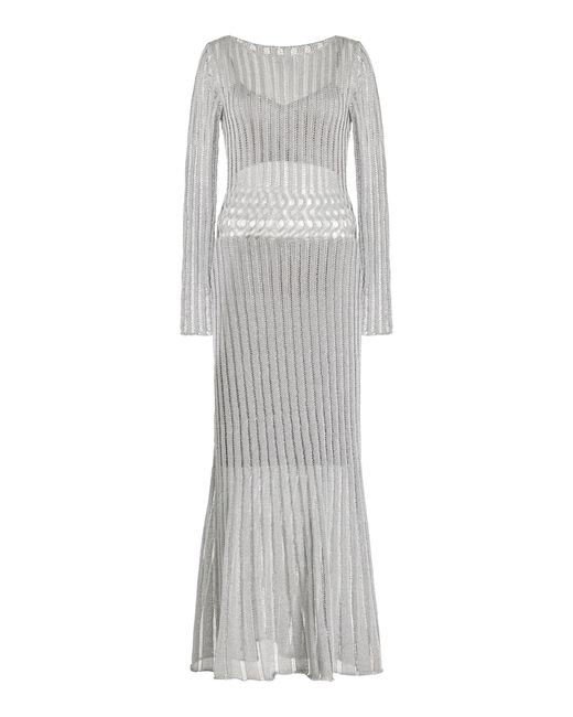 Significant Other Gray Adley Knit Maxi Dress