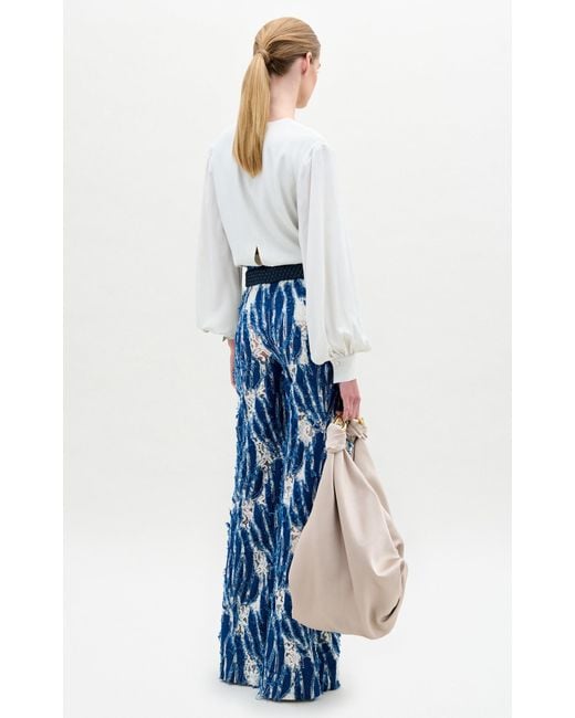 Silvia Tcherassi White Covilha Silk Top