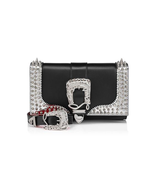 Christian Louboutin Black Paloma Embellished Leather Bag