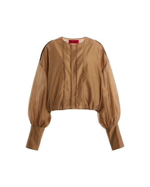 THE LATEST Natural Dora Muslin Top