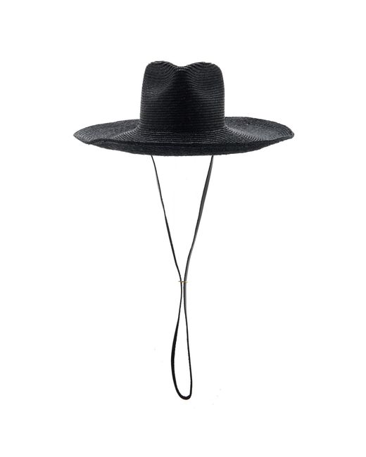 Janessa Leone Kennedy Straw Hat in Black Lyst