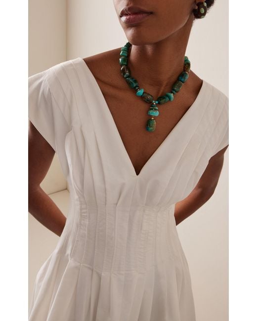 Lizzie Fortunato Green Andamento Multi-Stone Necklace