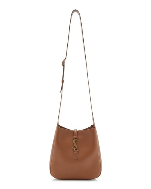 Saint Laurent White Le 5 A 7 Leather Crossbody Bag