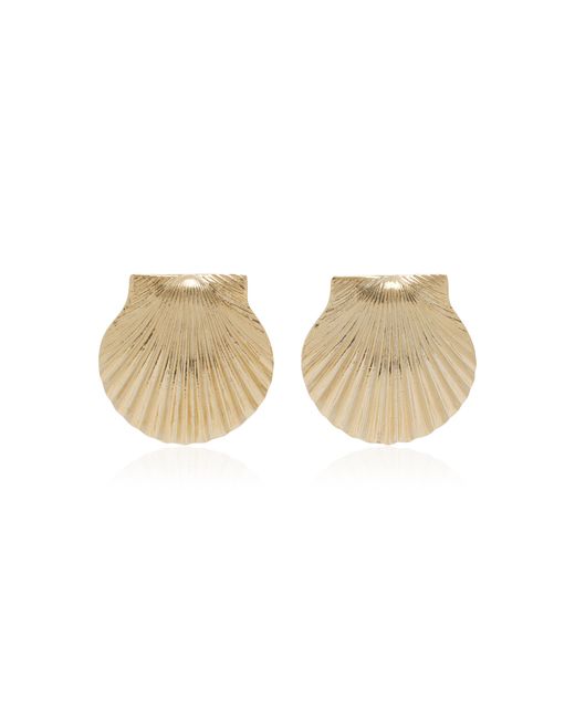 Ben-Amun Natural Exclusive 24k Gold-plated Shell Earrings