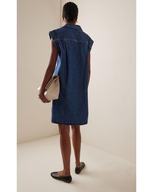 BITE STUDIOS Blue Denim Mini Tunic Dress