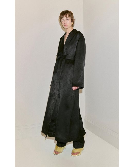 DARKPARK Black Jade Jacquard Long Coat