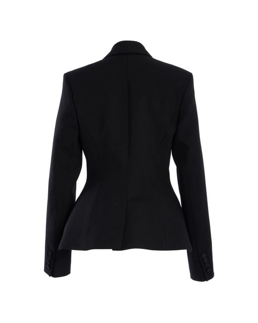 Erdem Black Embellished Wool Blazer