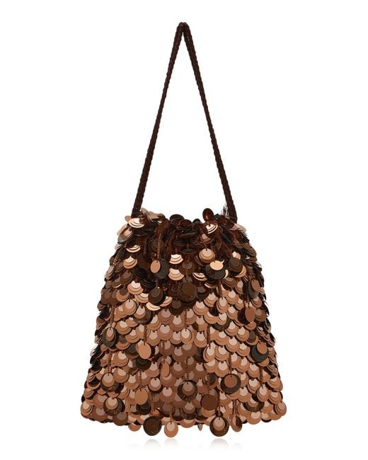 Lizzie Fortunato Brown Sequined Gala Bag