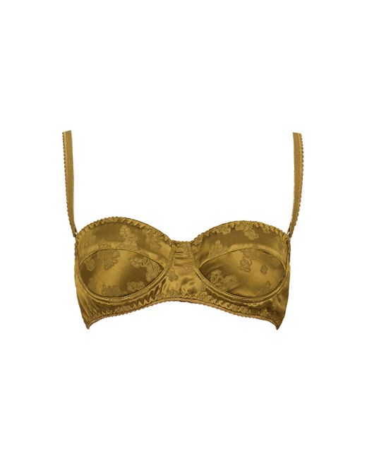 DES_PHEMMES Green Balconette Bra